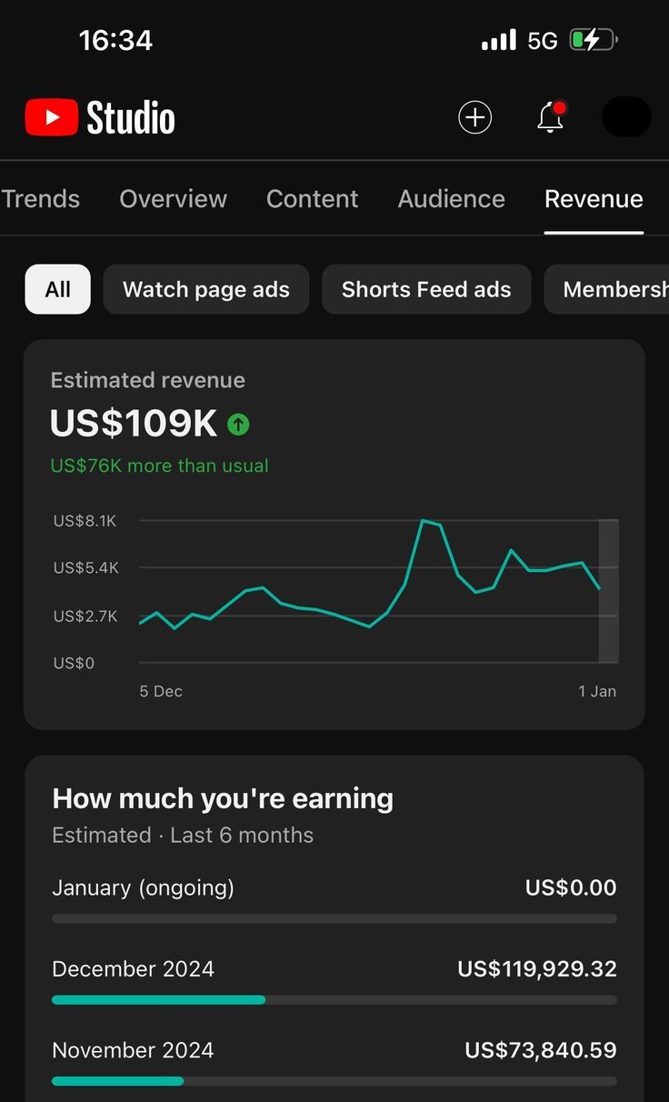 Revenue scaled 6 months — US$109K estimated